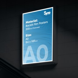 A0 - Backlit Film Poster...