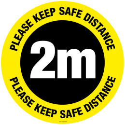 Safe Distance Floor Sticker...