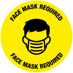 Face Mask Floor Sticker